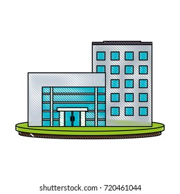 Urban towers building