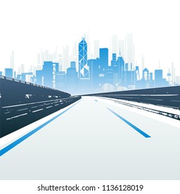 Urban traffic in Hongkong