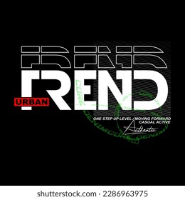 urban trend typography text stylish vector design