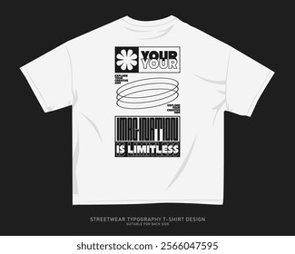 Urban T-shirt Design for Print on Demand. Streetwear T-shirt Design Vector, Typography Quotes Graphic T shirt for Print. Street Style. Merch Design, Clothing Design, Simple Graphic Tee Shirt