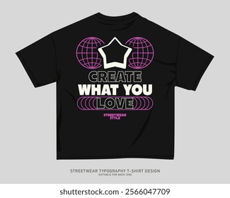 Urban T-shirt Design for Print on Demand. Streetwear T-shirt Design Vector, Typography Quotes Graphic T shirt for Print. Street Style. Merch Design, Clothing Design, Simple Graphic Tee Shirt