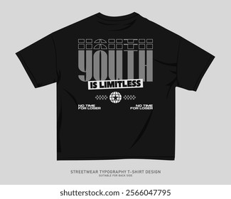 Urban T-shirt Design for Print on Demand. Streetwear T-shirt Design Vector, Typography Quotes Graphic T shirt for Print. Street Style. Merch Design, Clothing Design, Simple Graphic Tee Shirt