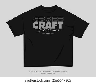 Urban T-shirt Design for Print on Demand. Streetwear T-shirt Design Vector, Typography Quotes Graphic T shirt for Print. Street Style. Merch Design, Clothing Design, Simple Graphic Tee Shirt