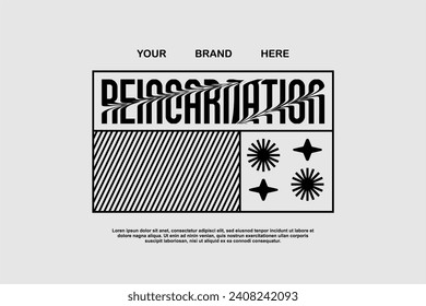 urban tshirt streetwear fashion design vector suitable for printing