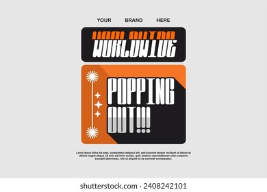 urban tshirt streetwear fashion design vector suitable for printing
