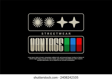 urban tshirt streetwear fashion design vector suitable for printing