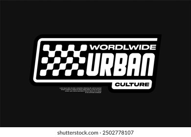 urban tshirt streetwear fashion design vector suitable for printing	