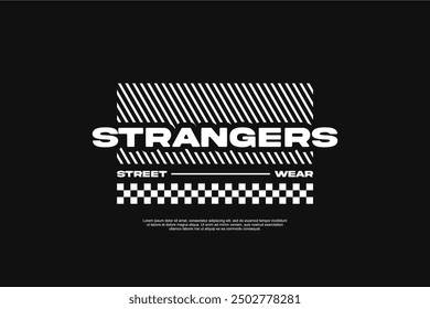 urban tshirt streetwear fashion design vector suitable for printing	