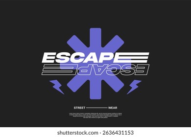 urban tshirt streetwear fashion design vector suitable for printing
