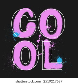 Urban typography graffiti Cool slogan print for man - woman graphic tee t shirt - Vector