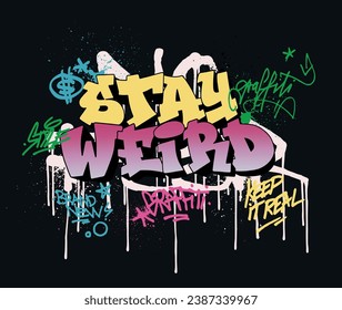 Premium Vector  Crazy graffiti street art urban style vector word