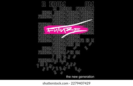 Urban typography street art graffiti change the rules slogan print with spray splash effect for graphic tee t shirt vector