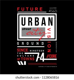 urban typography t shirt design, vector illustration cool image