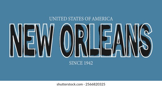 Urban typography university united states state vintage slogan print, 
highlighted grunge texture for graphic t-shirt or sweatshirt hoodie - Vector