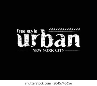 Urban Typography Vector T-shirt Design 