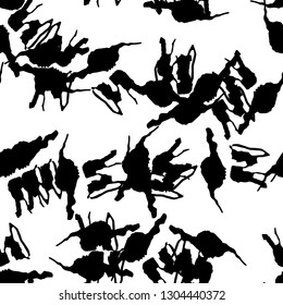 Urban UFO camouflage of various shades of white and black colors. It is a colorful seamless pattern that can be used as a camo print for clothing and background and backdrop or computer wallpaper