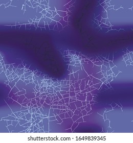 Urban UFO camouflage of various shades of violet and blue colors. It is a colorful seamless pattern that can be used as a camo print for clothing and background and backdrop or computer wallpaper