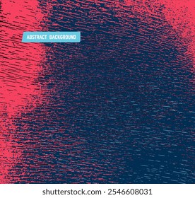 Urban vector abstract grunge texture graphic background. Street art vector banner with grunge distressed texture, ink splashes and paint drips. Pink and blue hand drawn spray, punk style retro.