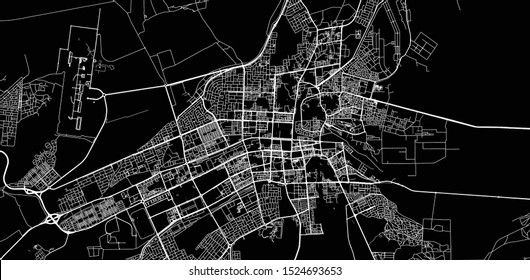 Urban vector city map of Al Ain, United Arab Emirates