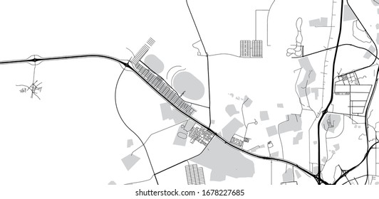 Urban vector city map of Al Shahaniya, Qatar
