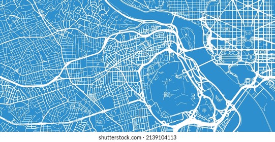 Urban Vektorcity map of Arlington, Texas , Vereinigte Staaten von Amerika