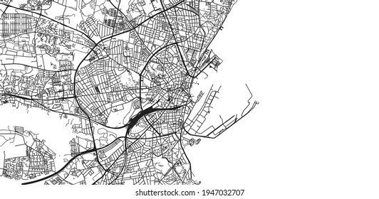 Mapa urbano vectorial de Artus, Dinamarca