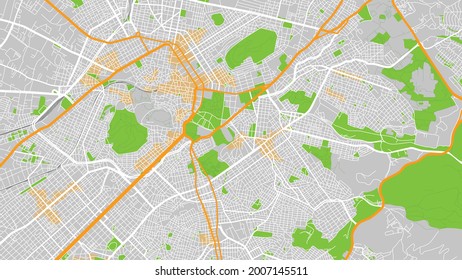 Urban vector city map of Athens, Greece. Black white map