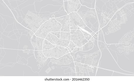 Urban vector city map of Be'er Sheva, Israel, middle east