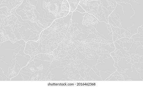 Urban vector city map of Bethlehem, Palestine, middle east