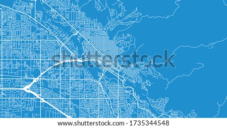 Urban vector city map of Boise, USA. Idaho state capital
