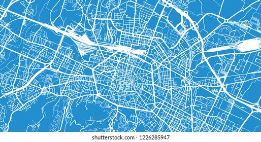 Detailed Vector Map Bologna Scale 130 Stock Vector (Royalty Free) 718366330