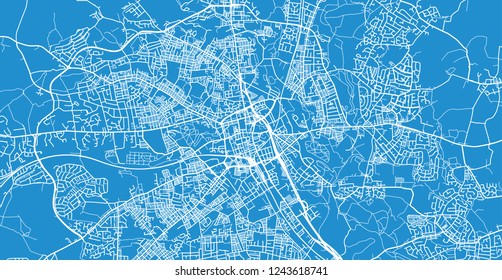 Urban Vector City Map Bolton 260nw 1243618741 