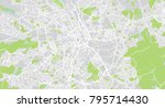 Urban vector city map of Bradford, England