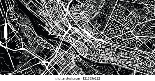 Stadtplan der Vektorillustration Bremen, Deutschland