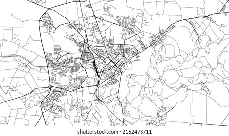 Urban vector city map of Chernihiv, Ukraine, Europe