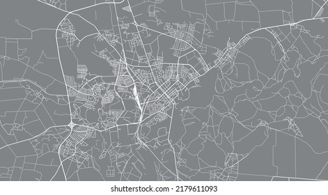 Mapa urbano vectorial de Chernihiv, Ucrania, Europa