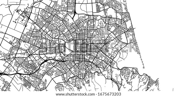 Urban Vector City Map Christchurch New Stock Vector (royalty Free 