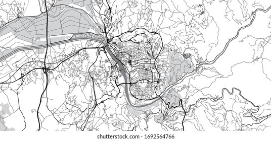 Mapa urbano vectorial de Coimbra, Portugal