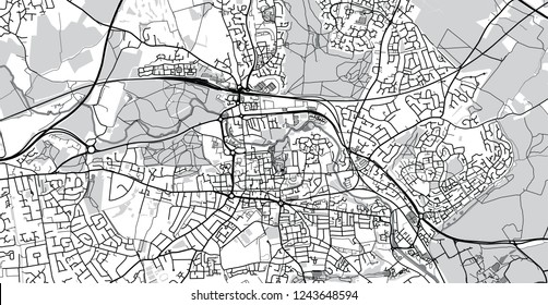 Urban Vector City Map Colchester England เวกเตอร์สต็อก ปลอดค่าลิขสิทธิ์ 1243648594 Shutterstock 