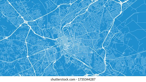 Urban vector city map of Colombia, USA. South Carolina state capital
