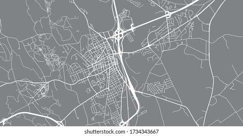 Urban vector city map of Concord, USA. New Hampshire state capital