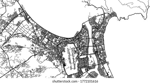 Mapa urbano vectorial de Da Nang, Vietnam