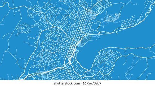 Stadtplan der Vektorillustration Dunedin, Neuseeland