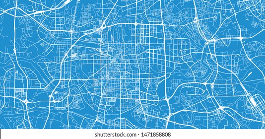 Urban Vector City Map Foshan China Stock Vector (Royalty Free) 1471858808