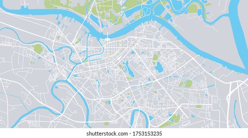 Mapa urbano vectorial de Hai Phong, Vietnam