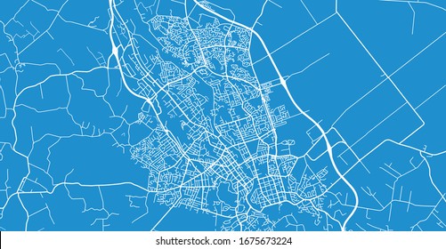 Urban vector city map of Hamilton, New Zealand