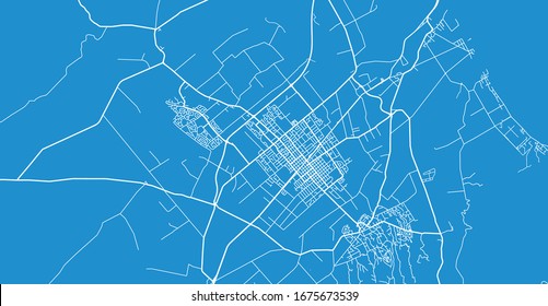 Urban vector city map of Hastings, New Zealand