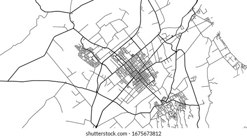 Urban vector city map of Hastings, New Zealand