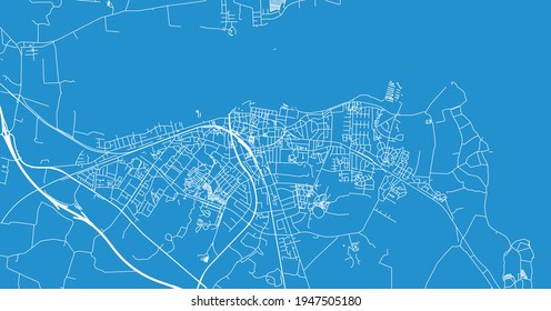 Mapa urbano vectorial de Holbaek, Dinamarca