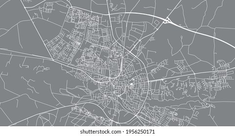 Mapa urbano vectorial de Holstebro, Dinamarca